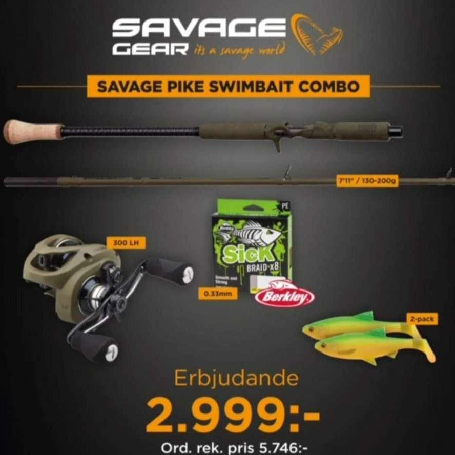 Savage Gear Pike Swimbait Combo – Vestlis Fiske